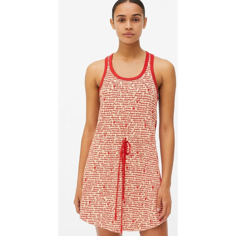 Marc by Marc Jacobs "Love Amour" graphic print racerback dress Casual SZ Medium